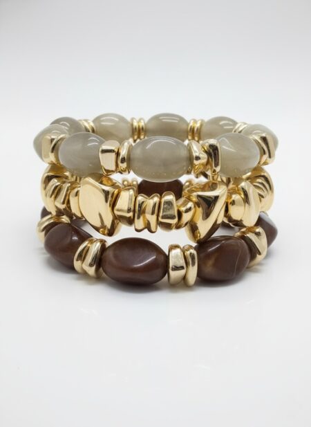 Chunky Resin Bead Stretch Bracelet
