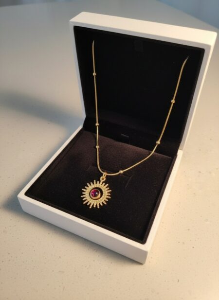 Golden Radiance Station Necklace