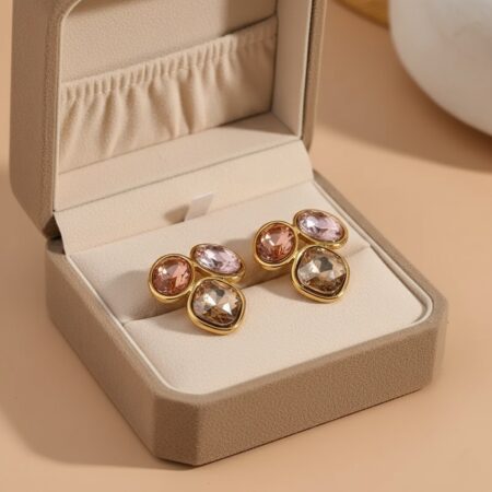 Champagne Sunset Studs