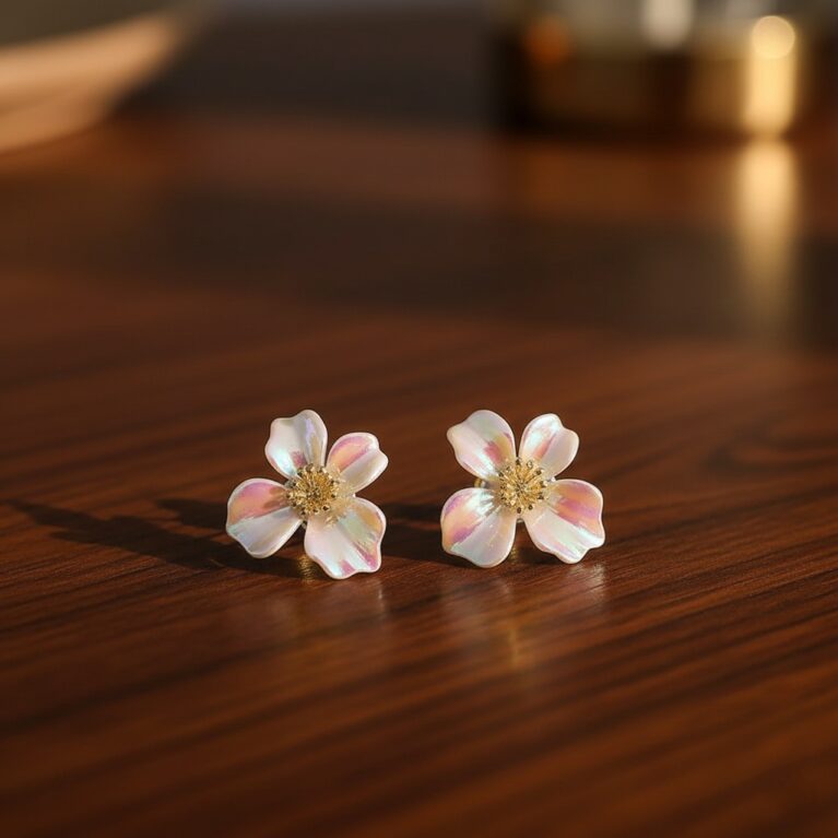 Iridescent Blossom Studs