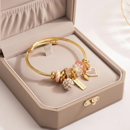 The Sweetheart Charm Bangle