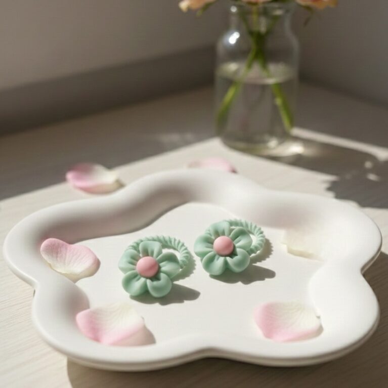 Charming Floral Elastic Hair Ties