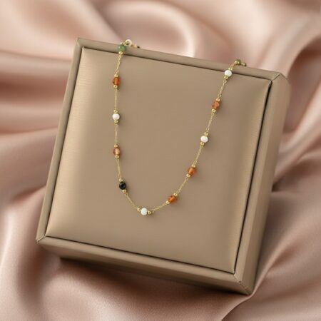 Harmony Gold Beaded Necklace