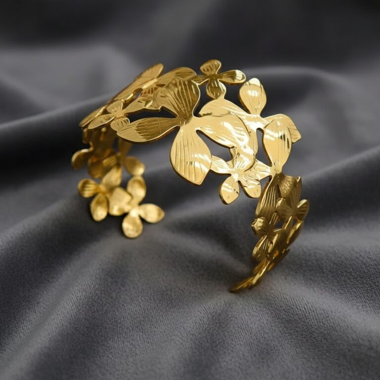 Lush Petal Statement Bangle