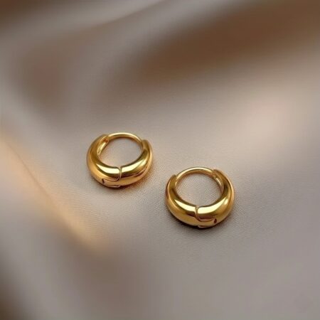 Gold Huggie Hoops