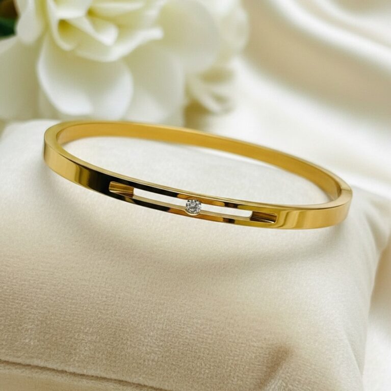 Luna Line Diamond Bangle