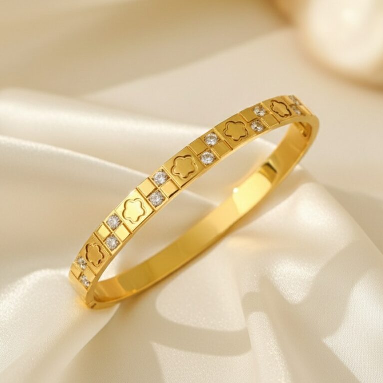 LumiPetal Crystal Bangle