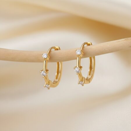 Stellar Curve Hoop Earrings