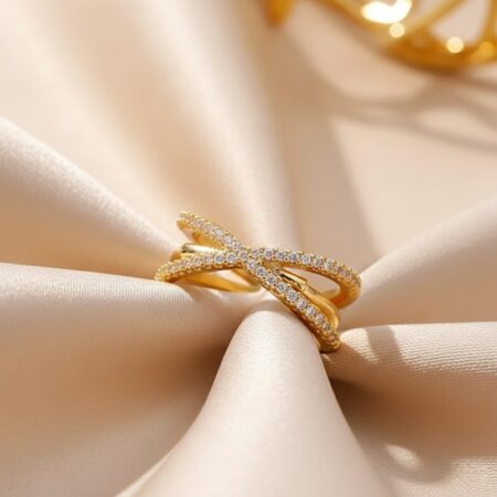 Aurora Criss-Cross Ring