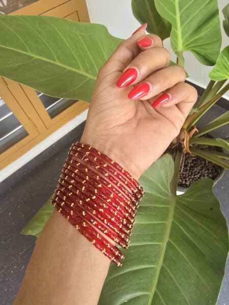 Premium Diamond Cut Raindrop Glass Bangles